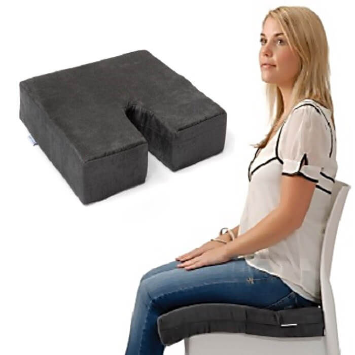 Gel Seat Cushion for Hip Pain, Long Sitting. Great for Pressure Relief –  Solutionster
