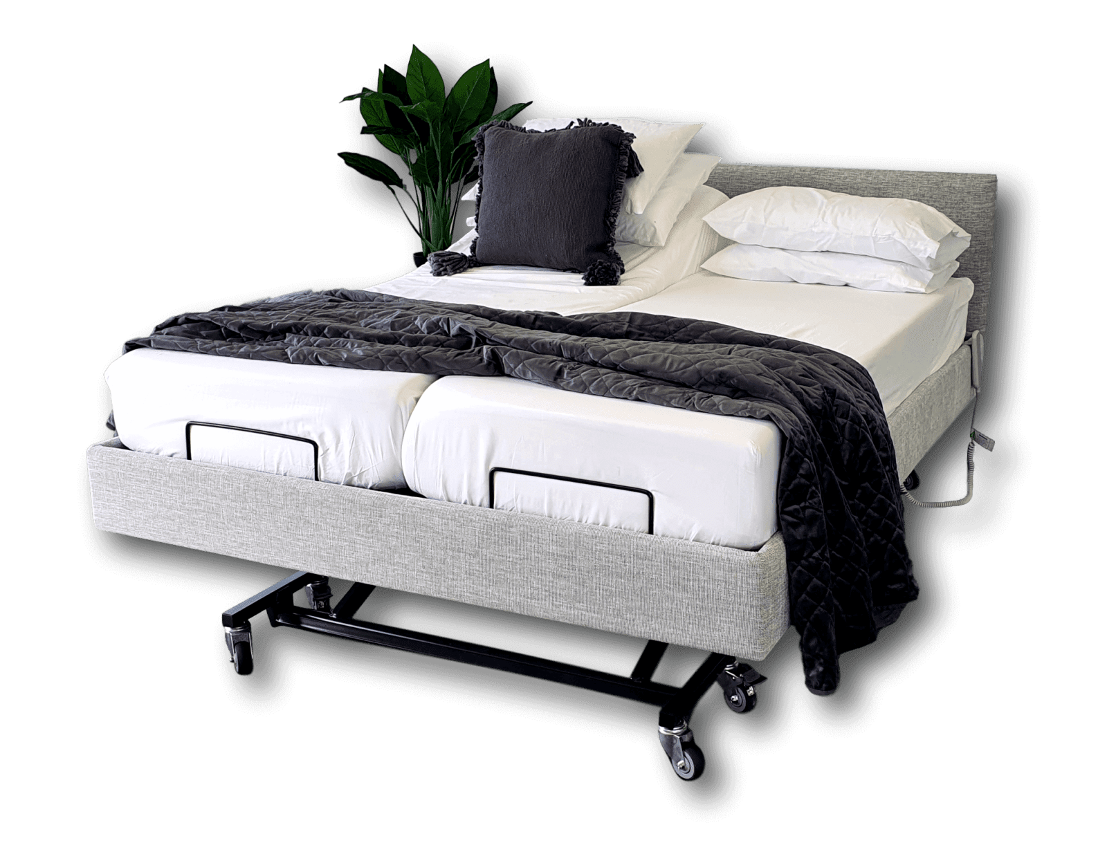 description of split queen mattress