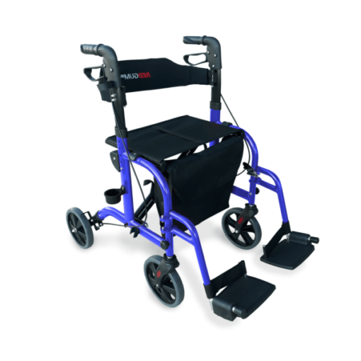 Redgum Seat Walker Dual and Use Transit Chair (Blue)